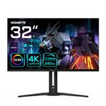 Gigabyte AORUS FO32U2 32” OLED Flat Gaming Monitor - 3840 x 2160(UHD), 240Hz, 0.03ms, KVM, 250 cd/m2, FreeSync Premium Pro, DisplayHDR True Black 400, HDMI 2.1