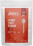 Judee's Ivory Teff Flour 5 lb - Non-GMO, Vegan, Made in USA - Resistant Starch - Great for Making Quick Teff Bread, Injera, Muffins, Pancakes, and Cookies - Gluten-Free and Nut-Free