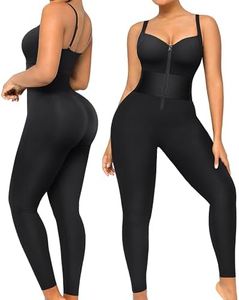 SHAPELLX Shapewear Jumpsuits for Women Plus Size Jumpsuit One Piece Tummy Control Outfit Full Body Workout Romper