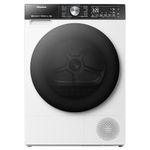 Hisense 5 Series DH5S102BW 60cm Freestanding 10KG Heatpump Front Load Tumble Dryer with WiFi Enabled - 17 Programmes - Auto dry- Steam Refresh - Allergy Care White A+++ Rated