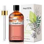 PHATOIL Grapefruit Essential Oil 100ML, Pure Premium Grade Grapefruit Essential Oils for Diffuser, Humidifier, Aromatherapy, Candle Making