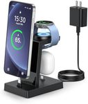 NANAMI USB C Fast Charging Station for Samsung Phone Watch Earbuds, 3 in 1 Charger for Galaxy Watch Ultra/7/6/5, Phone Charger Stand for S26/S25/S24/S23+, for iPhone 17/16/15 Pro Max(with 30W Adapter)