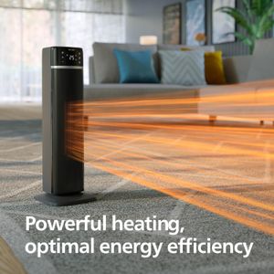 Philips 5000 Tower Fan Heater – Black