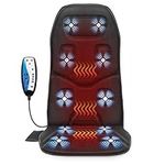 Comfier Vibration Massage Seat Cushion with Heat - 10 Vibration Motors, 3 Heating Pad, Back Massager for Chair, Massage Chair Pad for Back, Ideal Gifts for Dad/Mom