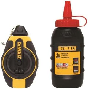 Dewalt 3:1 Chalk Line Measuring Reel with Red Chalk DWHT47374L