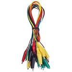 10PCS Alligator Clips Electrical, 5-Color 13.7inch Test Leads with Testing Probes, Stamping Jumper Wires for Electrical Testing, Circuit Connection, Experiment