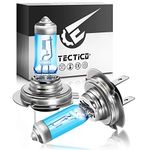 TECTICO H7 24V Vans Trucks Headlight Bulbs 70W Warm White +130% Ultra Super Bright Fog Light Halogen Upgrade Replacement, 2 Lamps