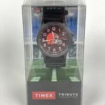 Timex Cleveland Browns NFL Watch Men Black Nylon Band Tribute Collection Works!