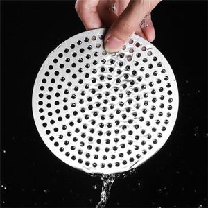 Stainless Steel Hair Filter Cover, Round Drain Hair Catcher, for Bathroom, Shower, Drain Cover, Kitchen Sink, Drain Strainer, Hole Cover (1 Piece) (10 cm)
