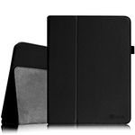 Fintie iPad 1 Folio Case - Slim Fit Vegan Leather Stand Cover with Stylus Holder for Apple iPad 1 1st Generation - Black