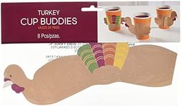 Paper Turkey Cup Buddies- 8 pcs.