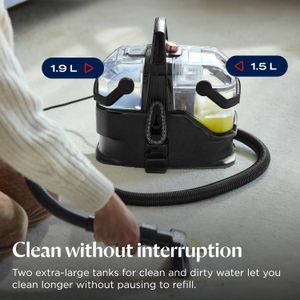 BISSELL SpotClean HydroSteam Carpet Cleaner – 1000W Portable Steam