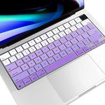 Oaky Keyboard Protector for MacBook Air 15.3, 13.6 inch M3 M2 2024-2021 [A3113 A2681 A3114 A2941] & MacBook Pro 14, 16 inch M3 M2 M1 (A2918 A2992 A2779 A2442 A2991 A2780 A2485) - Purple