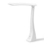 August LEC210 LED Table Lamp - Desk Lamps for Living Room, Office, Bedroom - Portable Adjustable Brightness 130 Degree 24 LEDs 220 Lumen - White