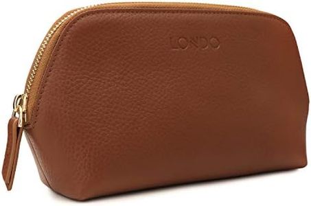 Londo Genuine Leather Makeup Bag Cosmetic Pouch Travel Organizer Toiletry Clutch