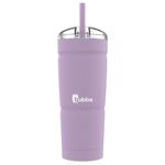 bubba Envy S Tumbler, 24 oz (709 ml), Insulated Stainless Steel Water Bottle with Straw Lid, Lavender Frost Powder Coat