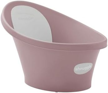 Newborn Baby Bath | Built in Support Bump and Soft Backrest | Suitable from Newborn | Bath Seat Support Includes Plug | Blossom Pink