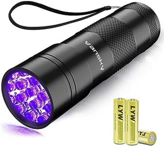 Black Light UV Flashlight,Vansky Blacklight 12 LED Urine Detector For Dog/Cat/Pet Urine & Dry Stains and Bed Bug On Carpets/Rugs/Floor,Matching with Pet Odor Eliminator