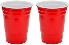 Fairly Odd Novelties 16oz Red Cup Made Out Of Melamine 2 Pack Living It Large Drink With Friends