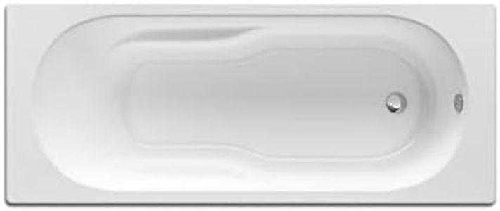 Roca, Genova-N A248352000 Baignoire rectangulaire en acrylique Blanc 1400 x 700 x 400 mm