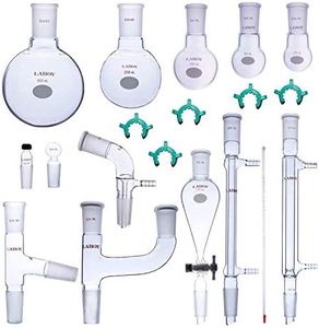 Laboy Glass Organic Chemistry Kit 24/40 Lab Glassware Set Apparatus 19pcs