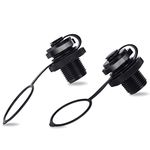 Inflatable Boat Air Valve, 2PCS Air Valve Replacement One-Way Inflation Screw for Inflatable Raft Kayak Canoe Airbed Boat Towable Tube Plug Striker