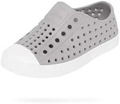 Native Shoes - Jefferson, Kids Shoe, Pigeon Grey/Shell White, 7 Toddler