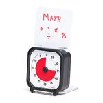 Time Timer 3 inch Visual Timer — 60 Minute Kids Desk Countdown Clock with Dry Erase Activity Card and Desktop App Access — for Kids Classroom, Homeschool Study Tool, Task Reminder, Home and Kitchen