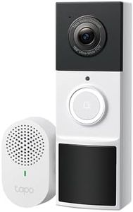 TP-Link Tapo Smart Video Doorbell Camera Wireless with Chime, 2K with Full Color Night Vison & Spotlights, No Monthly Fee, Ring Call, 160° Ultra-Wide View, Free AI Detection, Local Storage (D210)