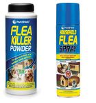 2 Pack Includes Flea Killer Powder + Aerosol Flea Killer Spray Animal Flea Dog Tick Lice