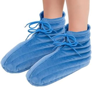 NEWGO Microwaveable Booties Feet Warmers, Heated Microwavable Foot Booties Deep-Penetrating Heat for Relieving Foot Stiffness, Sore Muscles, Tendinitis, Plantar Fasciitis, Circulatory Problems