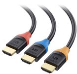 Cable Matters 3-Pack High Speed HDMI Cable 3 ft with 4K @60Hz, 2K @144Hz, FreeSync, G-SYNC and HDR Support for Gaming Monitor, PC, Apple TV, and More