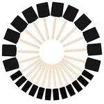 Kurtzy Foam Paint Brushes (24 Pack) - Two Sizes - Wood Handle Sponge Paint Brush Set - Painting Tool for Acrylics, Oils, Stains & Watercolours - Arts & Craft Supplies