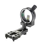 e5e10 Hunting Adjustable Compound Bow Sight 5 Pin with Light Optic Archery Durable, Bright fiber Wrapped Pins