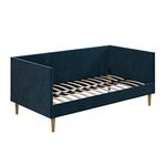 DHP Franklin Mid Century Upholstered Daybed, Twin Size, Blue Velvet