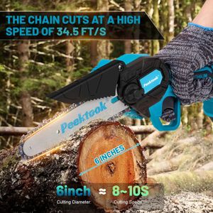 Mini 6-Inch Cordless Chainsaw – Portable Electric Handheld Saw