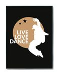 Hippowarehouse Live Love Dance Hiphop Printed Poster A4 Wall Art Design Classroom Room Gym Office Décor