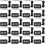 20 Pieces of Digital LCD Thermometers, Temperature Digital LCD Refrigerator Thermometers, Water Temperature, with Probes, in Fahrenheit.