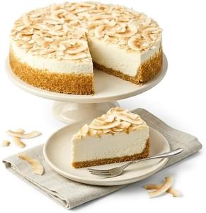 ANDY ANAND CHOCOLATIER Sugar Free Lemon Coconut Mousse Cake (3 lbs) - Luscious, Creamy Bakery Desserts, Guilt-Free Indulgence (3 lbs)