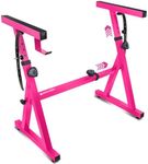 Liquid Stands Piano Keyboard Stand - Z Style Adjustable and Portable Heavy Duty Music Stand for Kids and Adults -Fits 54-88 Key Electric Pianos - Sturdy Musical Keyboard Stand (Pink)