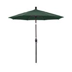 California Umbrella GSPT758117-F08 7.5 ft. Fiberglass Market Umbrella Push Tilt Bronze-Olefin-Hunter Green