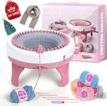 Knitting Machine, 40 Needles Smart Weaver Knitting Round Loom, Board Rotating Double Knit Loom, Needles Machine Weaving Loom Kit for Adults
