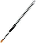 Young Nails Finesse Pro Gel Sculptor Brush - synthetic bristle brush, flat brush with rounded tip. Breaks down in two pieces to act as a cap/cover.