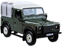 Britains 1:32 Green Land Rover Defender 90 with Canopy, Collectable Toy Car for Farm Set, Car Toys Compatible with 1:32 Scale Farm Animals and Toys, Suitable for Collectors & Children from 3 Years