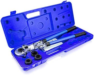 BITUXX Rohrpresszange Presszange Handpresszange 60kN für Alu Verbundrohr TH-Kontur bis 16-20-26-32mm