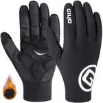 GERZHIUBN Cycling Gloves Padded Full Finger Bike Bicycle Shock-Absorbing Gloves for Men Women