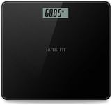 NUTRI FIT Digital Bathroom Scale for Body Weight, Bath Scale for Accurate Weight Watching with Large LCD Display, Most Accurate for The Elderly Safe Home Use, 330 lbs