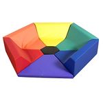 Children's Factory Hexagon Happening Hollow, Classroom Furniture with Flexible Seating for Toddlers & Kids, Soft Foam Reading Nook for Daycares/Homes