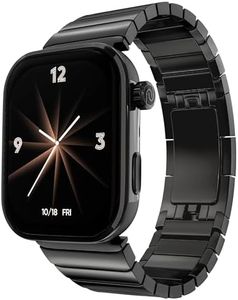 Noise Pro 6 Max Smart Watch:Intelligent AI, Endless AI Watch Faces, AI Companion, 1.96” AMOLED, Stainless Steel Build, Built-in GPS, 5 ATM, EN2 Processor, for iOS & Android(Chrome Black)