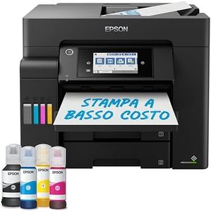 Epson EcoTank ET-5800, Stampante Multifunzione, Stampa Fronte/Retro, Scansione, Copia, Fax, Formato A4, ADF, 2 Vassoi Frontali da 250 Fogli, Wi-Fi, LCD 10.9 cm